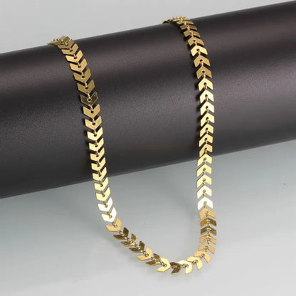 Fishbone Chain Bracelet – Boho Gold Bracelet for Women