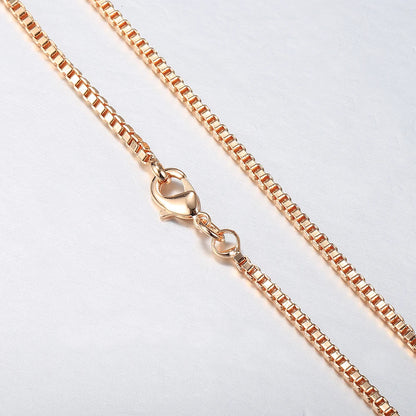 Box Link Chain Bracelet – Vintage Elegant Alloy Jewelry